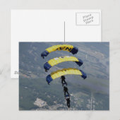 Carte Postale Parachutes Skydiving (Devant / Derrière)