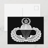 Carte Postale Parachutist badge, Master (Devant / Derrière)