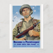 Carte Postale parachutiste (Devant)