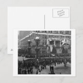 Carte Postale Parade colombienne sur le lac Front Chicago (Devant / Derrière)