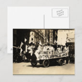 Carte Postale Parade de la Fête du Travail New York 1909 Suffrag (Devant / Derrière)