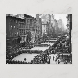 Carte Postale Parade des policiers sur 5th Ave, New York : 1900