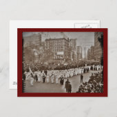 Carte Postale Parade du suffrage féminin 1912 (Devant / Derrière)