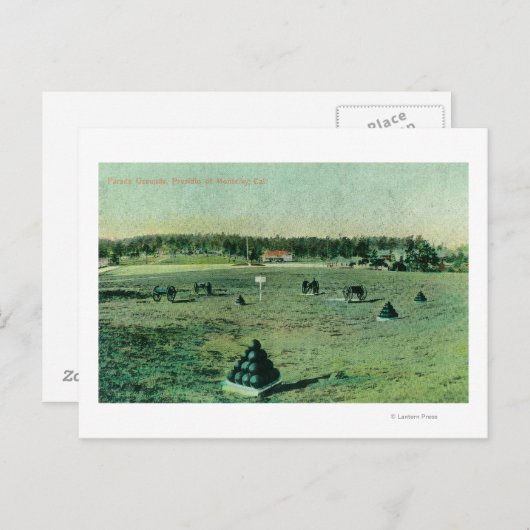 Carte Postale Parade Grounds Vue au Presidio (Devant / Derrière)