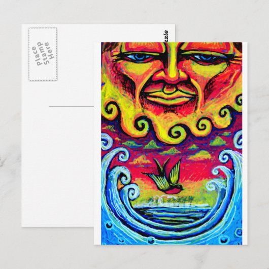 Carte Postale paradis (Devant / Derrière)