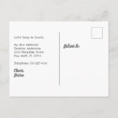 Carte Postale Paradis appelé Orchidées Blanches Tropicales J'ai  (Dos)