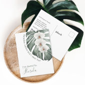 Carte Postale Paradis appelé Orchidées Blanches Tropicales J'ai