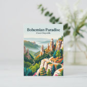 Carte Postale Paradis bohémien République tchèque (Debout devant)