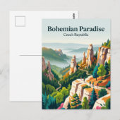 Carte Postale Paradis bohémien République tchèque (Devant / Derrière)