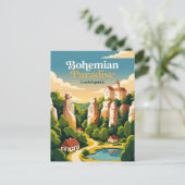 Carte Postale Paradis bohémien République tchèque (Debout devant)