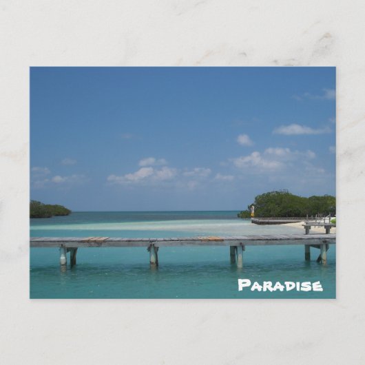 Carte Postale Paradis - Customisé (Devant)