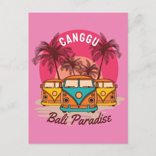 Carte Postale paradis de canggu bali (Devant)