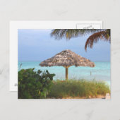 Carte Postale Paradis de plage de Bahama (Devant / Derrière)