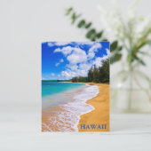 Carte Postale Paradis de plage tropical, Hawaï (Debout devant)