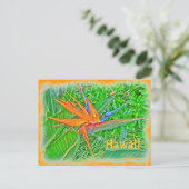 Carte postale paradis des oiseaux d'Hawaï (Debout devant)