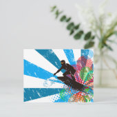 Carte Postale Paradis des surfeurs en détresse (Debout devant)