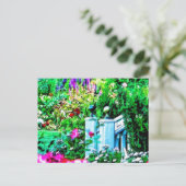 Carte Postale Paradis du jardin des fleurs (Debout devant)