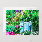 Carte Postale Paradis du jardin des fleurs (Devant / Derrière)