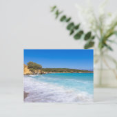 Carte Postale Paradis exotique de l'île tropicale de la plage (Debout devant)