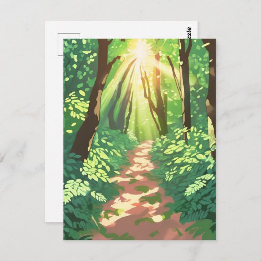 Carte Postale Paradis forestier pipeliné (Devant / Derrière)