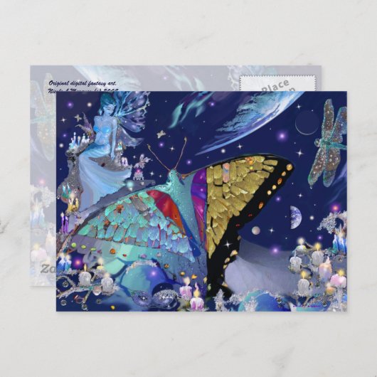 Carte Postale Paradis papillon (Devant / Derrière)