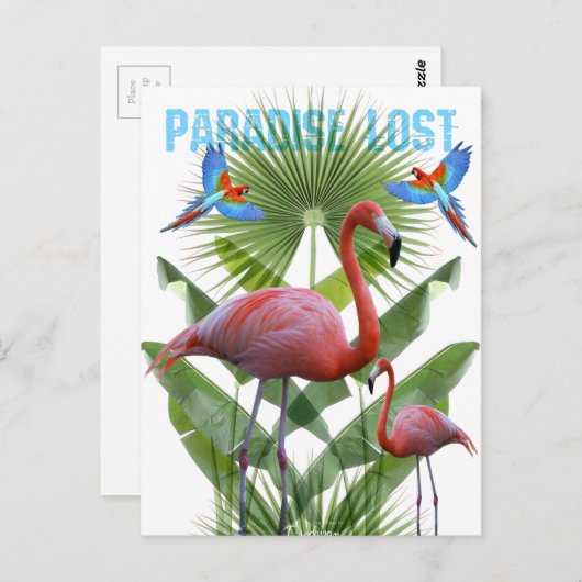 Carte Postale Paradis perdu (Devant / Derrière)