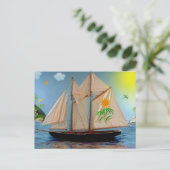Carte Postale Paradis tropical (Debout devant)