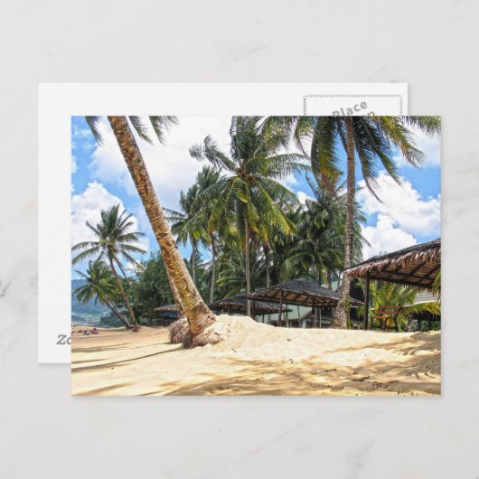 Carte Postale Paradis tropical (Devant / Derrière)