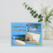 Carte Postale Paradis tropical (Debout devant)