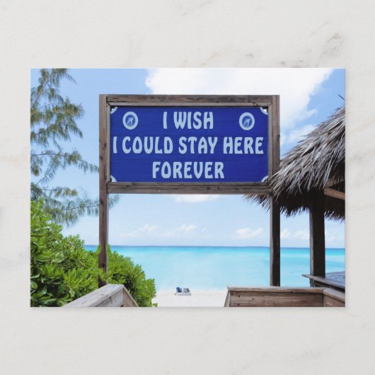 Carte Postale Paradis tropical (Devant)