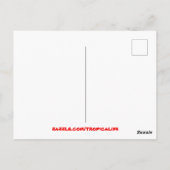 Carte Postale Paradis tropical Hawaiian Palm Tree Sandy Beach Pa (Dos)