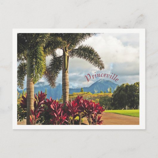 Carte Postale "Paradis tropical"/Princeville, Kauai (Devant)