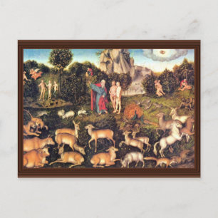 Carte Postale Paradise De Cranach D. Ä. Lucas (Meilleure Qualité