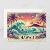 Carte Postale Paradise trouvé : Hawaii (Devant / Derrière)