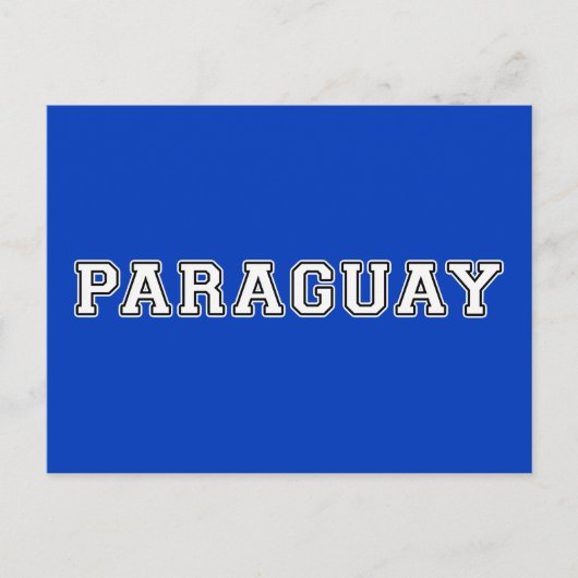 Carte Postale Paraguay (Devant)