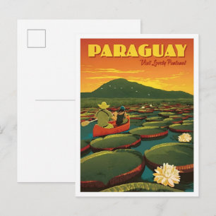 Carte Postale Paraguay Voyage Ancien 