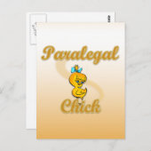 Carte Postale Paralegal Chick (Devant / Derrière)