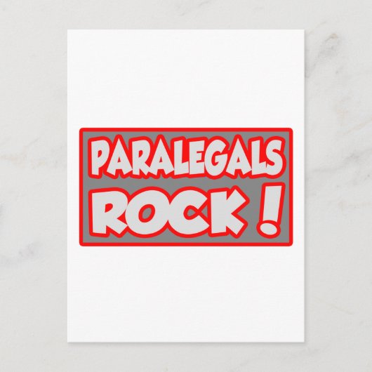 Carte Postale Paralegals Rock ! (Devant)