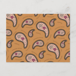 Carte Postale Paramecia Paisley Biologie Personnalisable Latte M