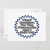 Carte Postale Paramedic... Parce Que Je L'Ai Dit. (Devant / Derrière)