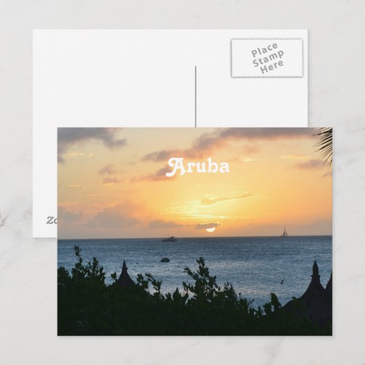 Carte Postale Paramètre Aruba Sun (Devant / Derrière)