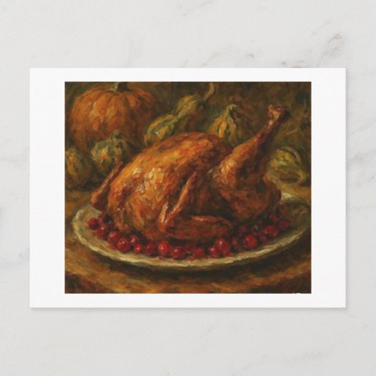 Carte Postale Paramètre De Table Thanksgiving, (Devant)