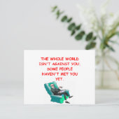 Carte Postale paranoïaque (Debout devant)