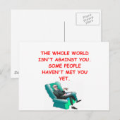 Carte Postale paranoïaque (Devant / Derrière)