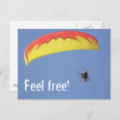 Carte Postale parapente (Devant / Derrière)