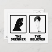 Carte Postale Parapente (Devant / Derrière)