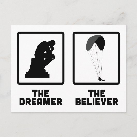 Carte Postale Parapente (Devant)