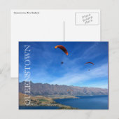 Carte Postale parapente queenstown (Devant / Derrière)