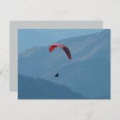 Carte Postale Parapente suisse (Devant / Derrière)