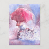 Carte Postale Parapluie (Devant)